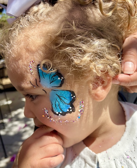 Bright Butterfly Face Paint