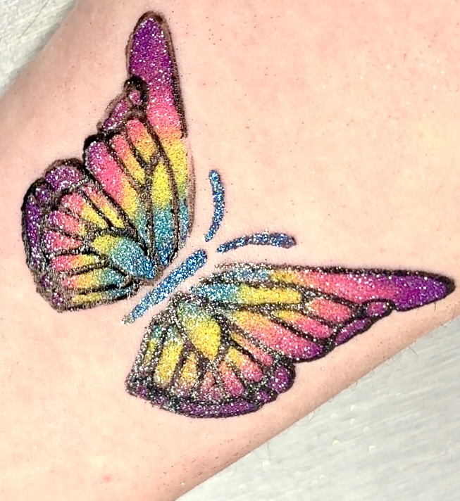 Butterfly Glitter Tattoo