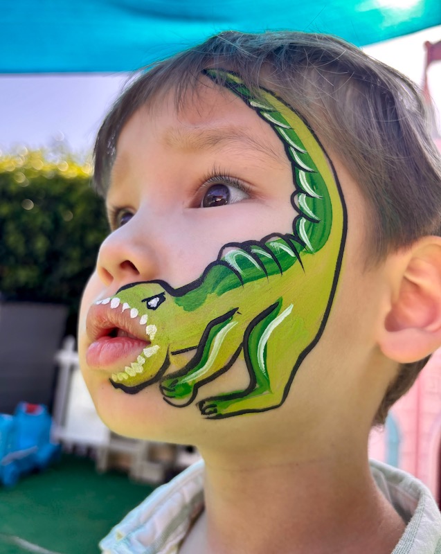 Dino Cheek Face Paint