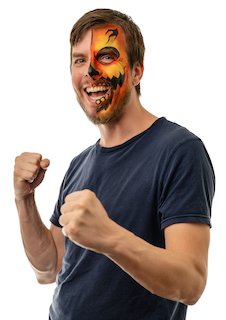 Jack-o'-Lantern Face Design