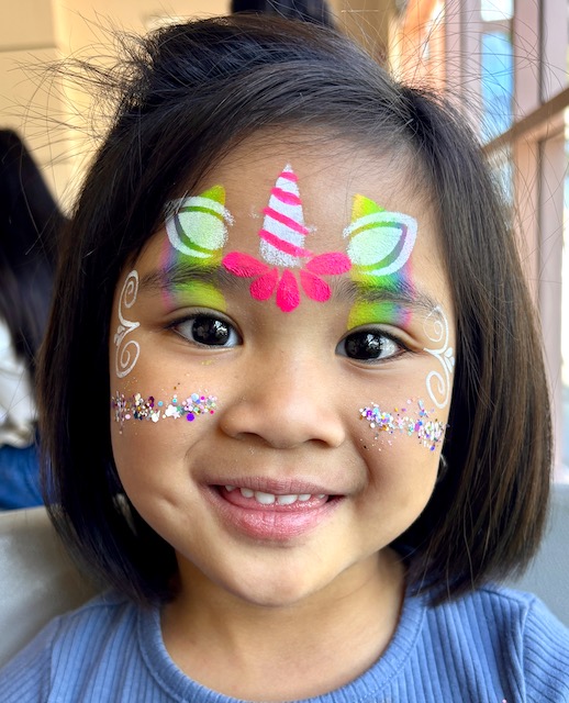 Rainbow Unicorn Face Paint