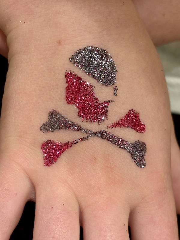 Skull Temporary Tattoo