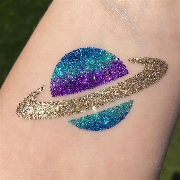 Space Glitter Tattoo